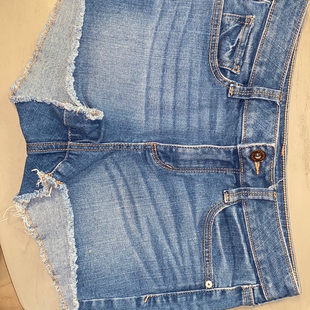 Cut off denim shorts